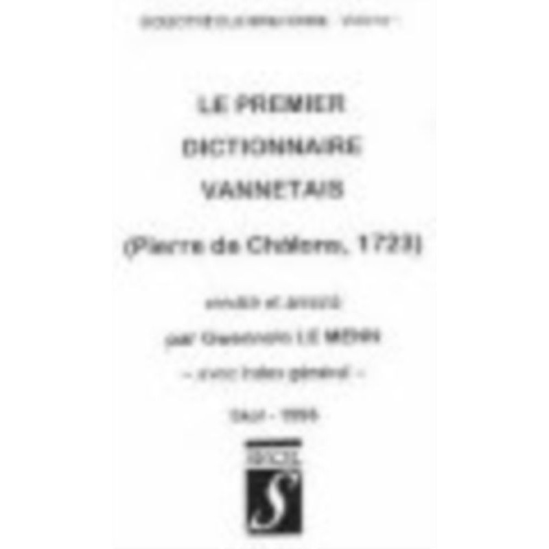 Le premier dictionnaire vannetais