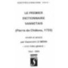 Le premier dictionnaire vannetais