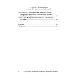 La littérature contemporaine des minorités linguistiques en Europe