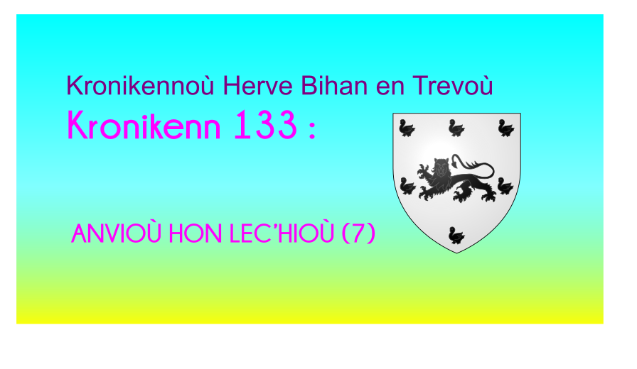 Kronikenn 133: ANVIOÙ HON LEC’HIOÙ (7)